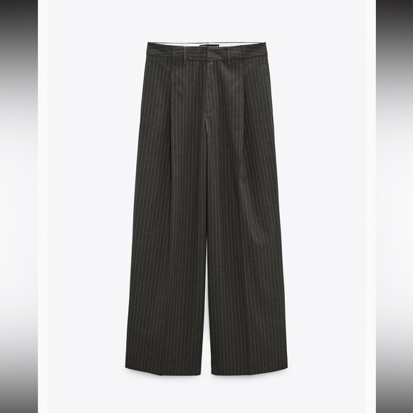 Zara Full Length Pinstripe Pants - Picture 1 of 2